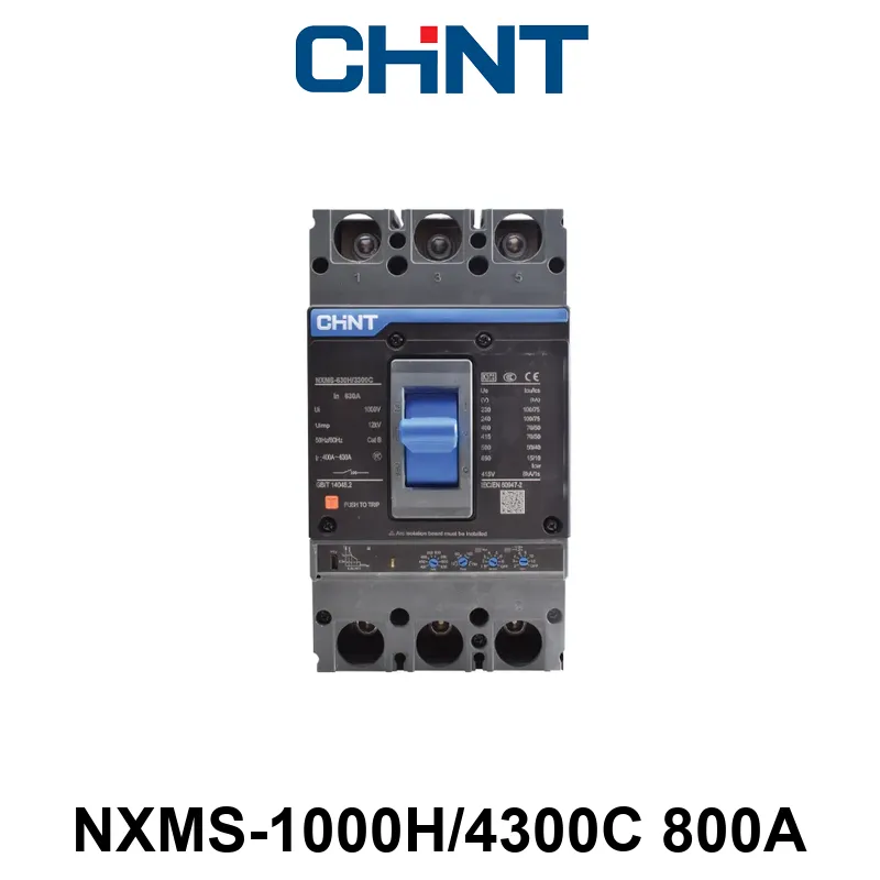 INTERRUPTOR CAJA MOLDEADA - 4 P -In:800A Icu:70kA -REG. ELEC. L:500-800A -S:<8 Ir -I:<12 In -N:REG