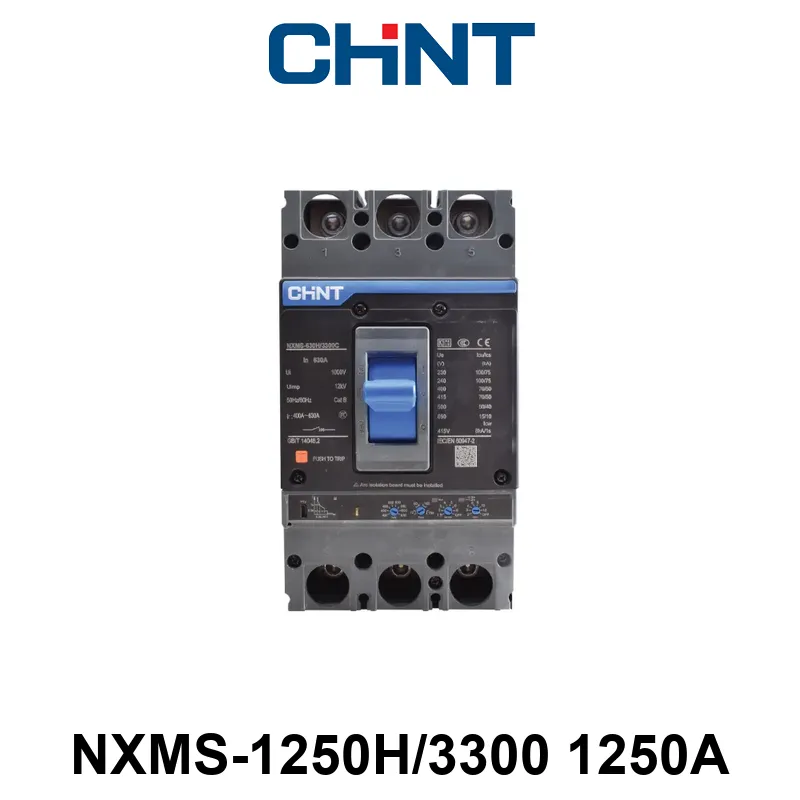 INTERRUPTOR CAJA MOLDEADA - 3 P -In:1250A Icu:70kA -REG. ELEC. L:630-1250A -S:<8 Ir -I:<12 In
