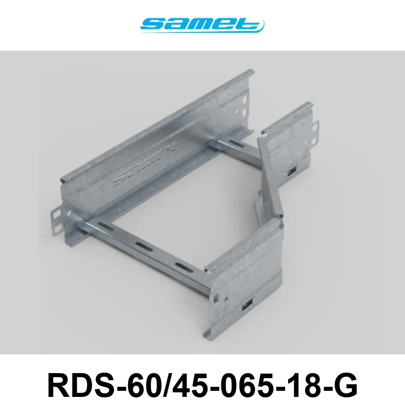 REDUCCIÓN DERECHA ESCALERA SMARTTRAY DE 600 A 450 mm ALA 65 mm #18 GALV. EN CALIENTE