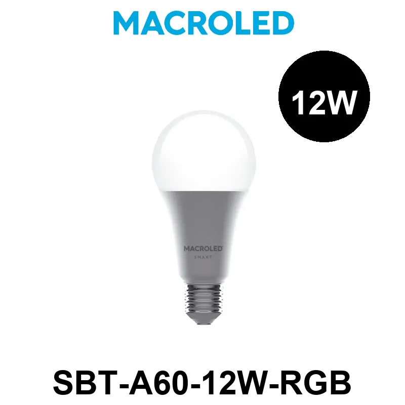 BULBO SMART A60 12W - E27 AC100-240V - WIFI+BLUETOOTH - RGB+BLANCOS