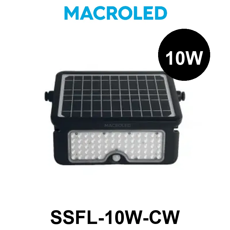 REFLECTOR SOLAR REVATIBLE CON SENSOR DE MOVIMIENTO 10W 6000K