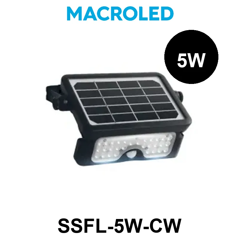 REFLECTOR SOLAR REVATIBLE CON SENSOR DE MOVIMIENTO 5W 6000K