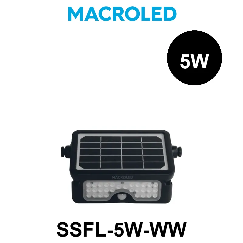 REFLECTOR SOLAR REVATIBLE CON SENSOR DE MOVIMIENTO 5W 3000K