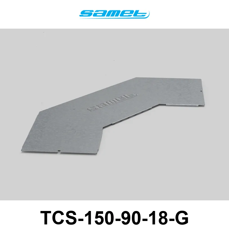 TAPA P/CURVA PLANA ESCALERA SMARTTRAY DE 150 mm A 90º #18 GALV. EN CALIENTE