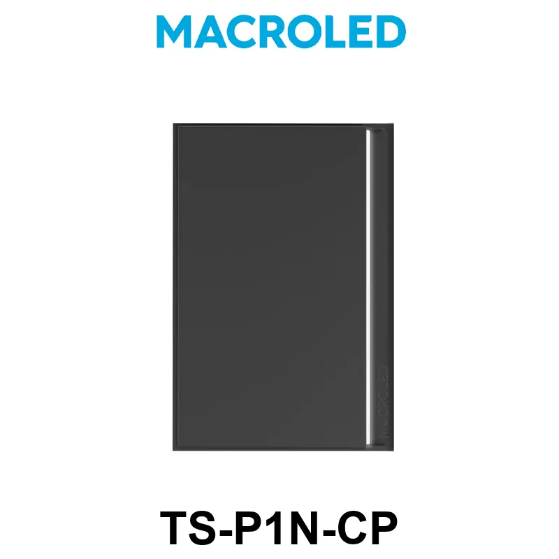 TECLA SMART NEGRO MACROLED 1 PULSADOR AC100-240V MAX 10A CON CAPACITOR