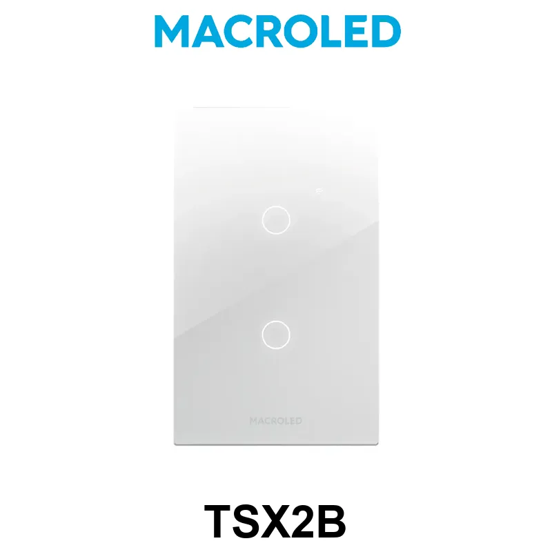 TECLA SMART MACROLED BLANCO 2 CANALES AC110-240V MAX 10A