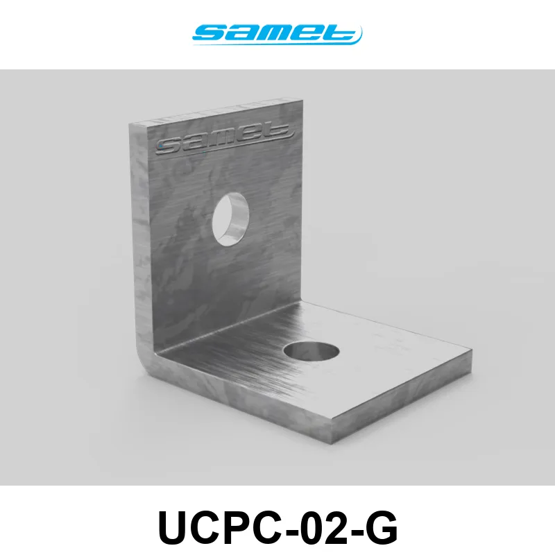 UNION PLANA a 90° P/PERFIL PC-02 GALVANIZADA
